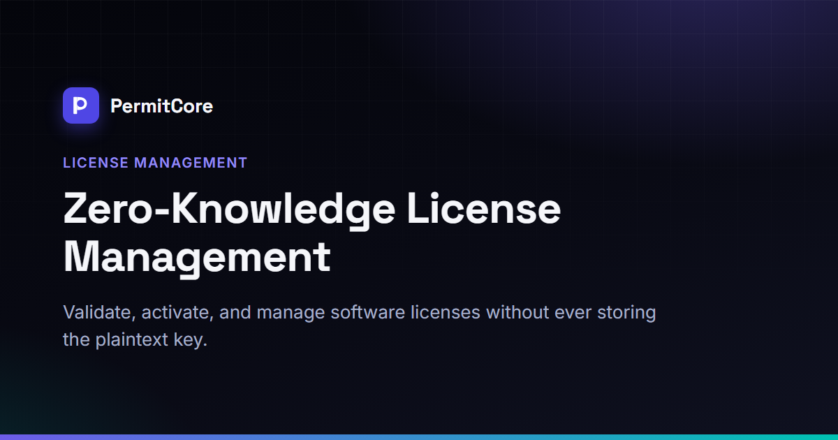 I built the software licensing platform I wished I had as an indie developer
